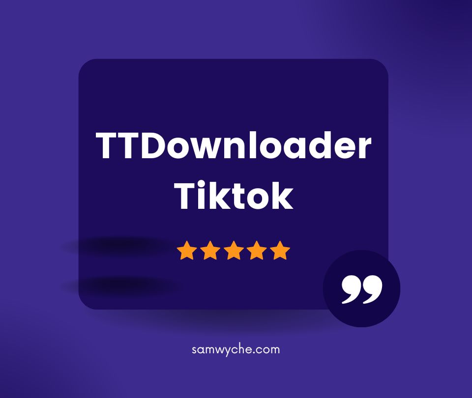 TTDownloader TikTok: Download TikTok Video Without Watermark